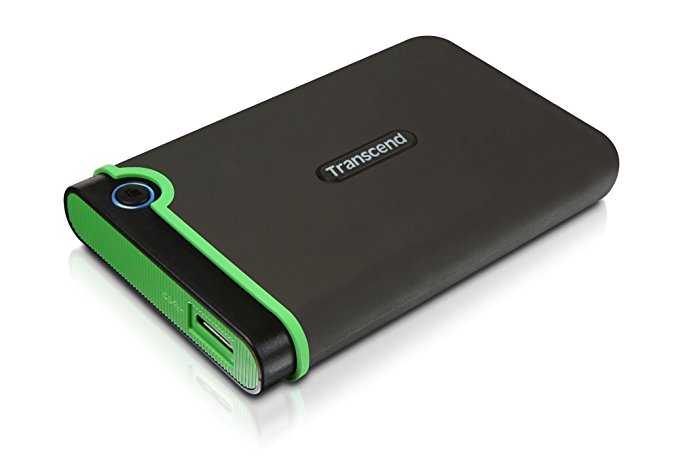 Transcend 2 TB USB 3.0 External Hard Drive - Military Drop Standards (TS2TSJ25M3)