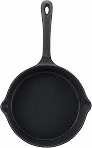 Winco Cast Iron Skillet, 8-Inch ,Black