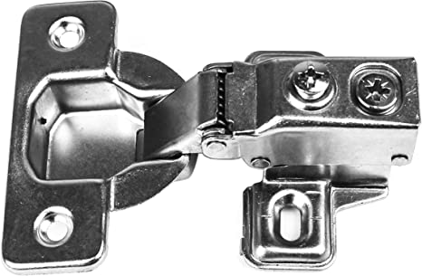 Berta (20 Pieces) 3/8 inch Overlay Face Frame Soft Closing Hinges, 105 Degree 4-Ways 2-Cam Adjustment Concealed Kitchen Cabinet Door Hinges with Screws (3/8" Overlay, 20 Pieces)