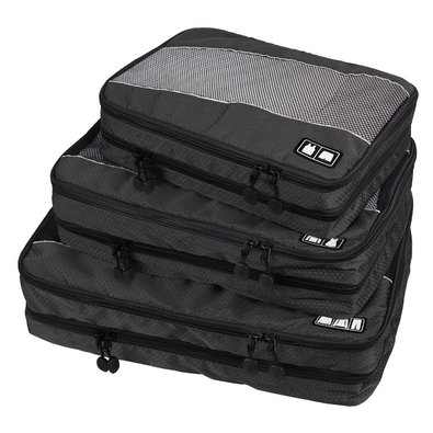 Ecosusi Travel Bag Luggage Organisers Packing Cubes - 3pc Set