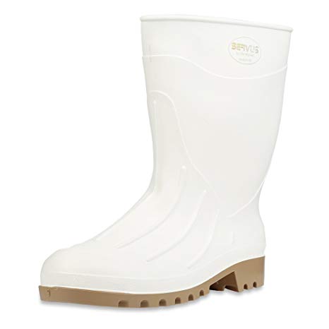 Servus 12" PVC Polyblend Soft Toe Shrimp Boots, White (74928)