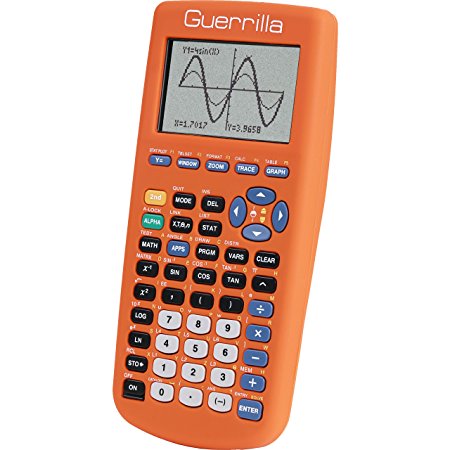 Guerrilla Silicone Case for Texas Instruments TI-83 Plus Graphing Calculator, Orange