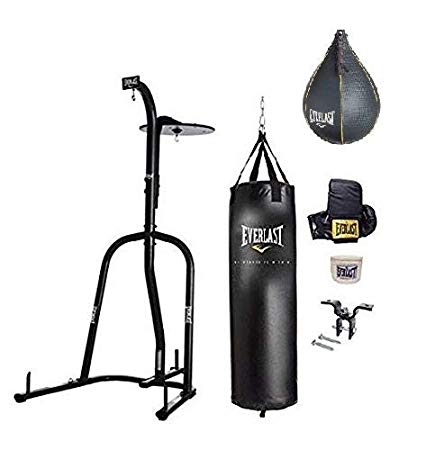 Everlast Dual Station Heavy Bag Stand Value Bundle