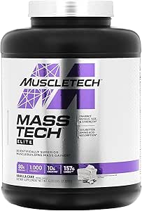 MuscleTech Mass Tech Elite, Vanilla Cake, 6 lbs (2.72 kg)