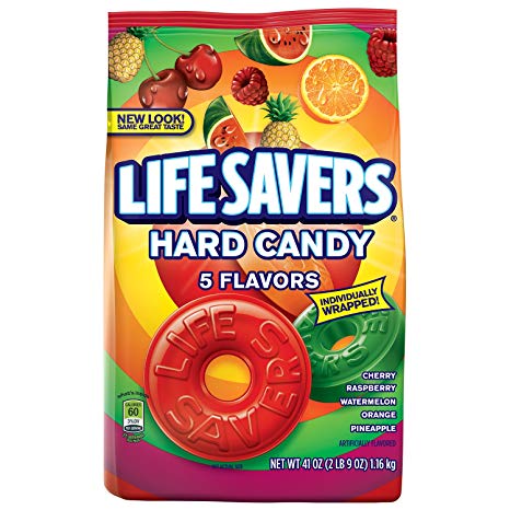 Life Savers Five Flavors Hard Candy Bag, 41 Ounce (2 Bags)