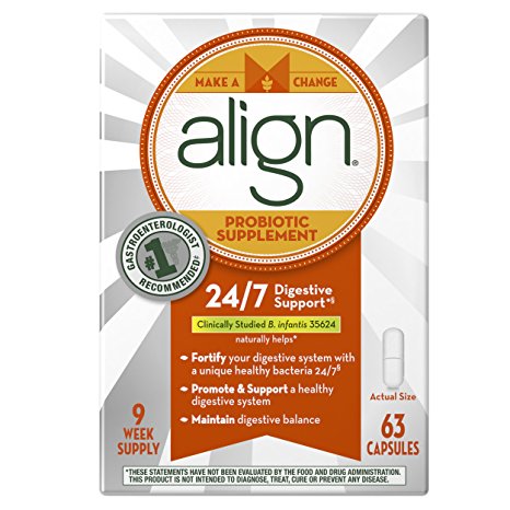 Align Daily Probiotic Supplement, Probiotics Supplement, 63 Capsules