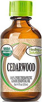 Organic Cedarwood Essential Oil (100% Pure - USDA Certified Organic) Best Therapeutic Grade Essential Oil - 120ml