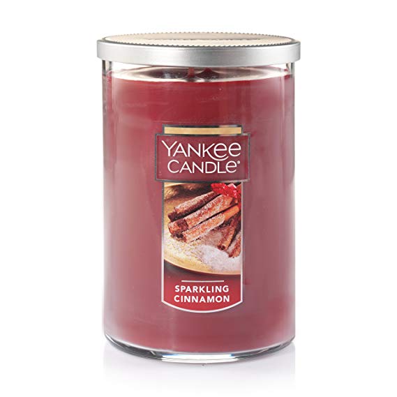 Yankee Candle Large 2-Wick Tumbler Candle, Sparkling Cinnamon