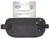 Alpsy Travel Wallet PREMIUM RFID Sleeve Money Belt Secure Hidden Waist Pack
