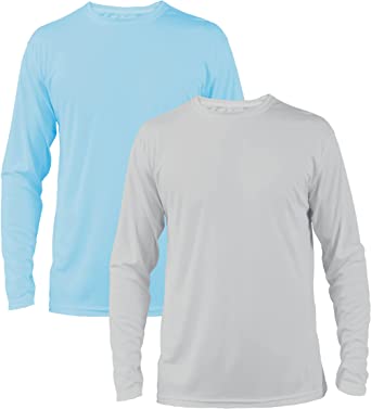 Vapor Apparel Men's Outdoor UPF 50  Long Sleeve T-Shirt, UV Sun Protection for Fishing, Running, Hiking, Swimming