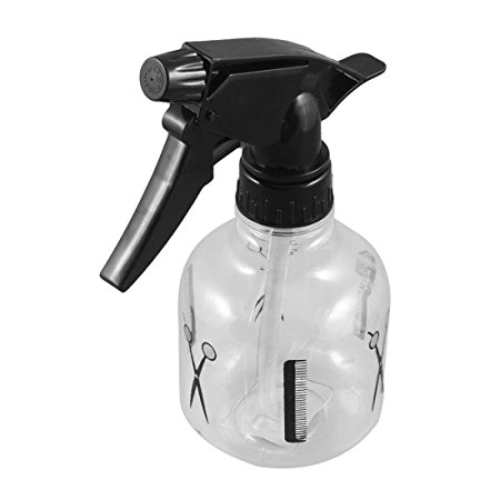 TOOGOO(R) 250ml Black Clear Plastic Hairdressing Trigger Spray Bottle