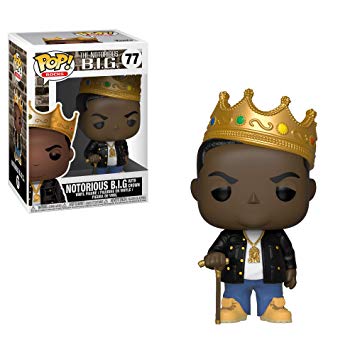 Funko Pop Rocks: Music - Notorious B.I.G. with Crown Collectible Figure, Multicolor