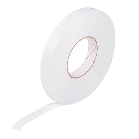 Double Sided Tape(0.7 inch x 110 yards) (18mm x 100m) (1 Roll) For Arts,Crafts,Ribbon, Cards,Boxes, Tear-by-hand, Paper Backing,Documents,Book Cover,And Many Other Craft Projects By Holeco