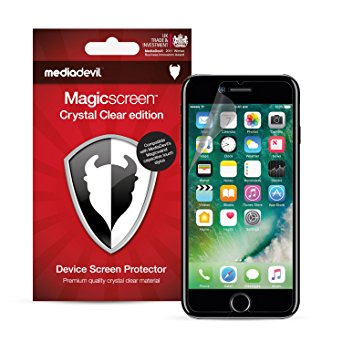 MediaDevil Apple iPhone 7 Plus Screen Protector: Magicscreen Crystal Clear (Invisible) Edition - (2 x Protectors)