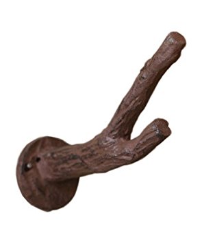 Branch Wall Hook - Rustic Cast Iron