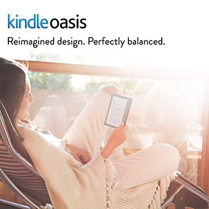 Kindle Oasis E-reader with Leather Charging Cover - Black, 6" High-Resolution Display (300 ppi), Free 3G   Wi-Fi