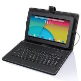 Tagital T10 101 Quad Core Android 44 KitKat Tablet PC 1GB RAM 16GB Nand Flash Bluetooth Dual Camera Play Store Pre-installed 3D Game Supported 2014 Newest Model Bundled with Keyboard