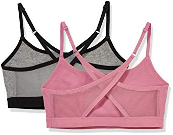 Madeline Kelly Women's 2-Pack Cotton Casual Racerback Bra