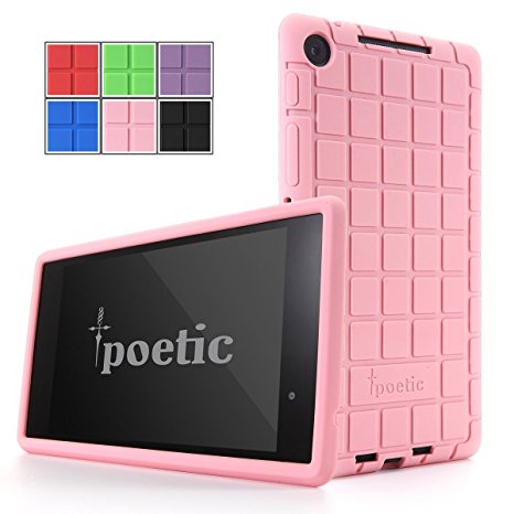 Poetic GraphGrip Case for Google Nexus 7 FHD 2nd Gen 2013 Android Tablet Light Pink (3 Year Manufacturer Warranty From Poetic)