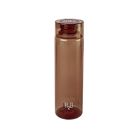 Cello H2O Plastic Water Bottle Premium Edition, 1 Litre, Brown