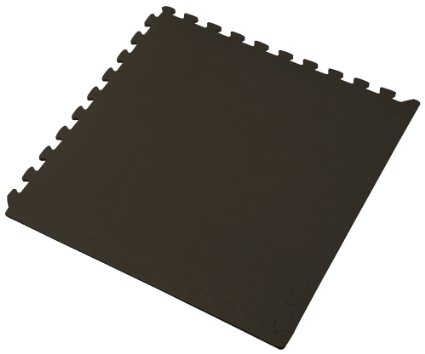 144 Square Feet ( 36 tiles   borders) 'We Sell Mats' Black 2' x 2' x 3/8" Anti-Fatigue Interlocking EVA Foam Exercise Gym Flooring