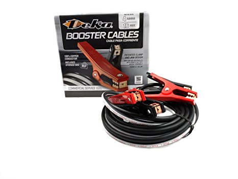 Deka 4 Gauge 16 Foot Booster Cables