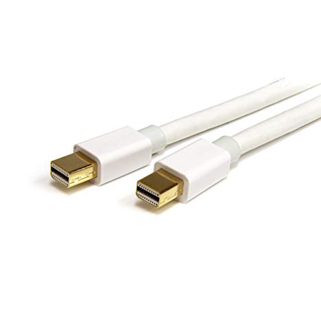 StarTech.com OR001 2m 6ft White Mini DisplayPort 1.2 Cable M/M - Mini DisplayPort 4k w/ HBR2 support - Mini DP to Mini DP Cable 2 meter, 6 feet