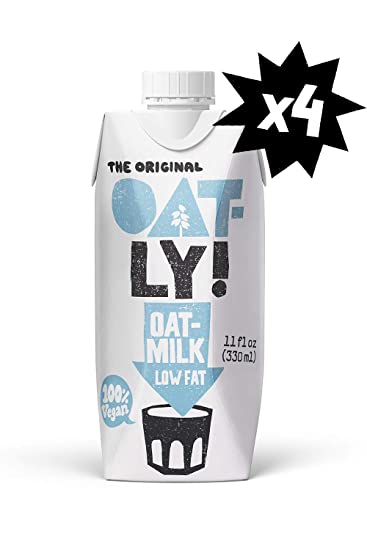 Oatly Low Fat Oatmilk, 11 Ounce (4 Pack)