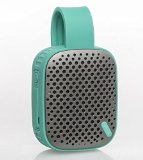 DOSS BS1 Water Resistant Bluetooth 40 Outdoor Speaker Hands-free Portable Speakerphone with Built-in Microphone 12 hrs of Playtime Control Buttons Green