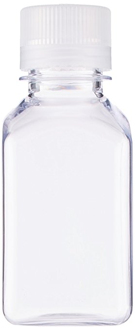 Transparent Lexan Square Storage Bottle