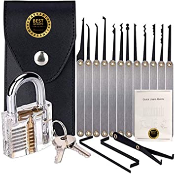Multi-Function Tool Set-Stainless Steel, Specially Designed Training kit, Professional 15 PCS, with 1 Locks