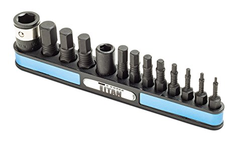 Titan Tools 16038 13-Piece MM Impact Hex Bit Set