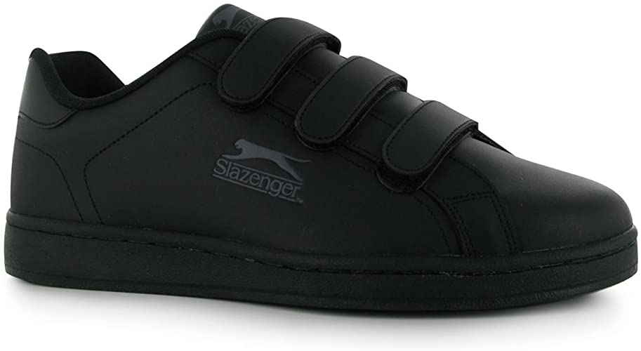 Slazenger Kids Junior Ash Vel Trainers Hook and Loop Casual Sport Shoes Footwear