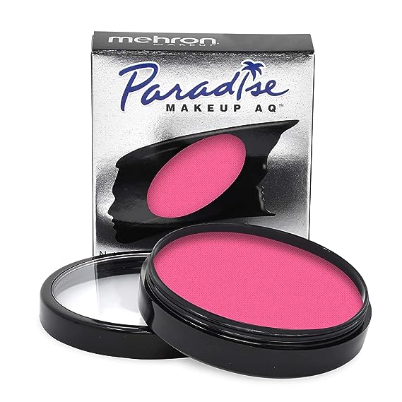 Mehron Makeup Paradise Makeup AQ Pro Size | Perfect for Stage & Screen Performance, Face & Body Painting, Special FX, Beauty, Cosplay, and Halloween | Water Activated Face Paint & Body Paint 1.4 oz (40 g) (Light Pink)