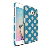 S6 cases floral Akna Retro Floral Series Ultra Slim Girl Case Rubber Grip Anti-slip Grip Back Case for Samsung Galaxy S6 Not S6 edge Vintage Blue Polka DotsUS