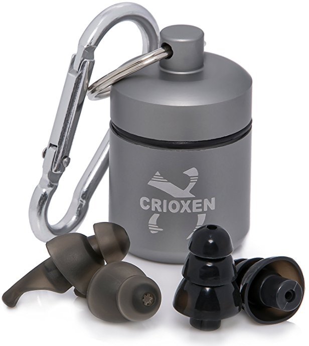 Noise Cancelling Ear Plugs by Crioxen earplugs for Music & Musicians Travel Shooting Hunting