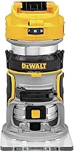 DEWALT 20V MAX Router Brushless (DCW600B) with Plunge Base for Router (DNP612)