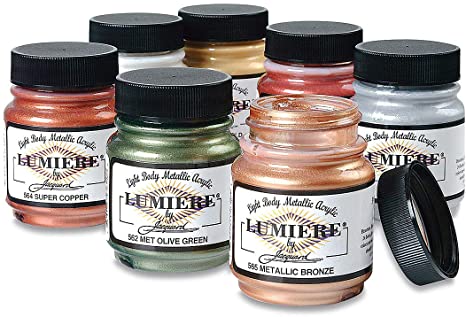 Jacquard Products Lumiere Metallic Acrylic Paint 2.25-Ounce, Super Sparkle