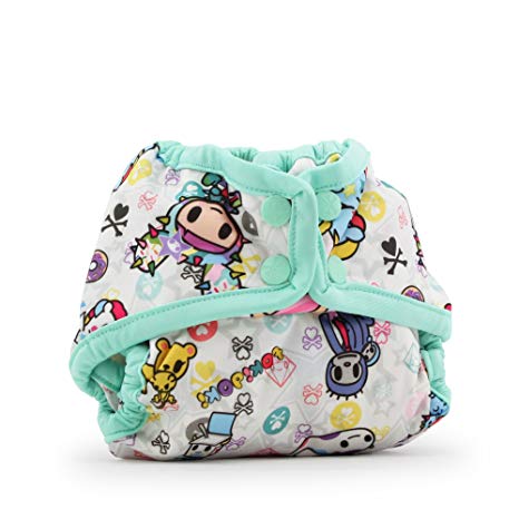 Kanga Care Rumparooz Newborn Cloth Diaper Cover, Snap, TokiBambino, Sweet