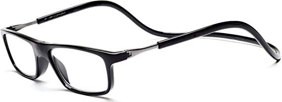 EGlasses Click Magnetic Reading Glasses Adjustable Front Connect Reader