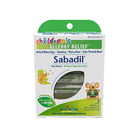 Boiron Children's Sabadil, 2 Count, Homeopathic Children's Medicine for Allergies