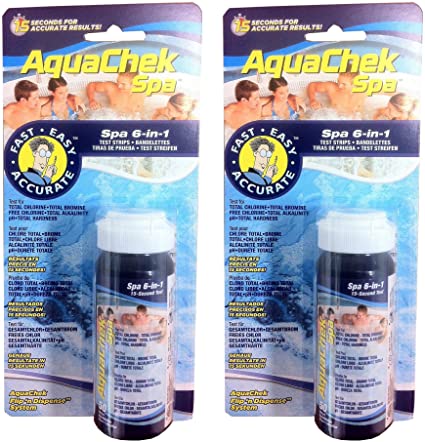 AquaChek 552244-02 Spa 6-in-1 Test Strips (2 Pack)