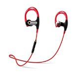 Bluetooth Headphones Grandbeing Wireless Bluetooth V41 Stereo Sweat-proof Sports Sweat-proof APT-X Headphone Headset with Mic and Dual Battery for iPhone 6s iPhone 6s Plus and Android Phones Red