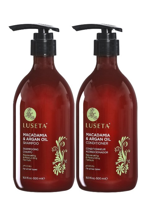 Luseta Macadamia & Argan Oil Shampoo & Conditioner 16.9oz x 2