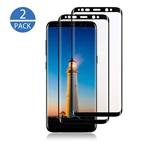 Xawy [2-Pack] for Galaxy S8 Screen Protector Tempered Glass,[Anti-Fingerprint][No-Bubble][Scratch-Resistant] Glass Screen Protector for Samsung Galaxy S8