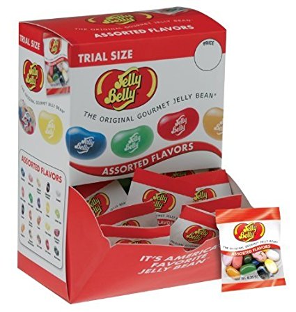 Jelly Belly Jelly Beans, Assorted Flavors, 0.35-Ounce Bags (Pack of 80)