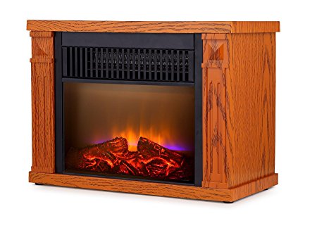 Global Air GDIFP-1200A-R Mini Fireplace, Reddish