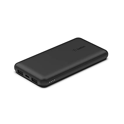 Belkin BOOSTCHARGE USB-C Powerbank 10K - Powerful 18W PD Tablet & Smartphone Charger w/ cable included, for iPad Pro 11/12.9" iPhone 11/11 Pro/11 ProMax/X/XS Max/8/8 SE Google, Samsung, Huawei - Black