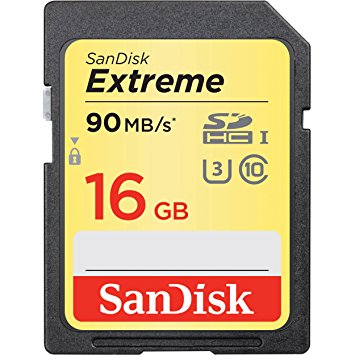 Sandisk - SDHC Memory Cards Sandisk Extreme 16GB up to 90MB / s, Class 10, U3