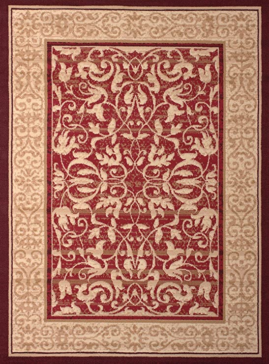United Weavers of America Dallas Baroness Rug, 2'3 x 8', Red
